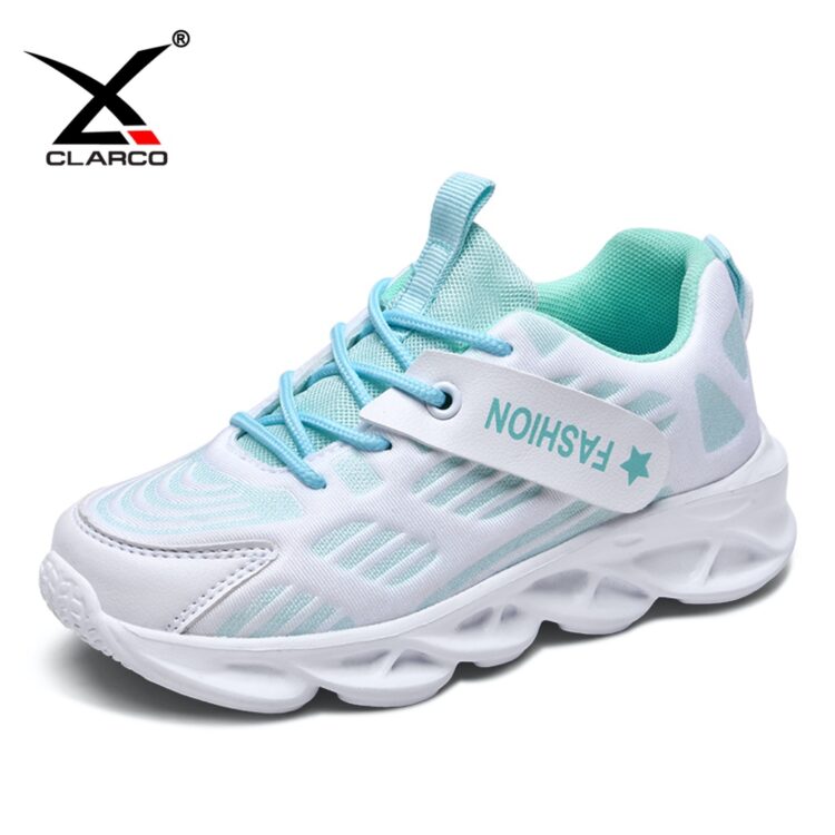 Blade Type Sole Flyknit Mesh Kids Strap Sneakers CLK8005