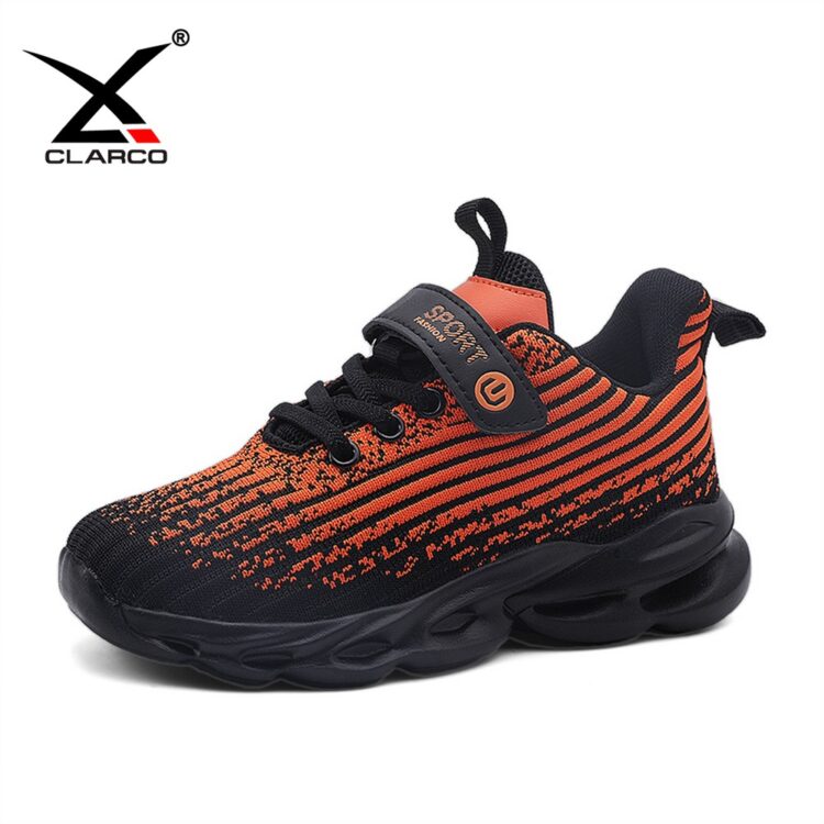 Fashionable Running Shoes Flyknit Mesh Kids Sneakers CLK862