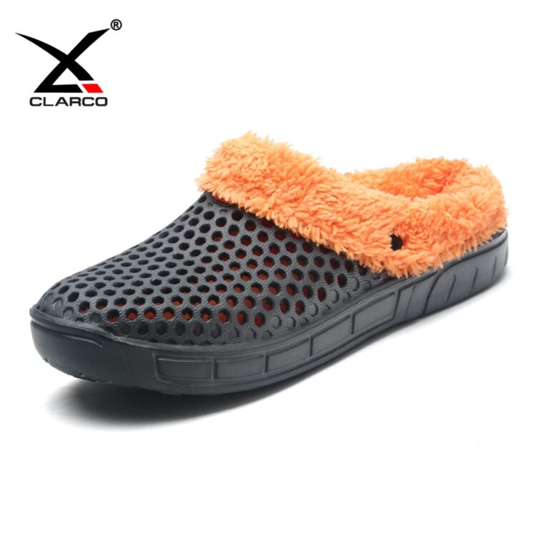 Hollow Carved Upper Faux-Fur Lining Slippers CLL161