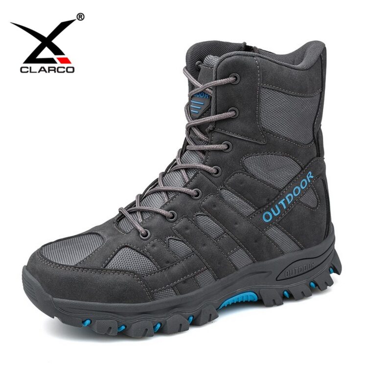 High Top Trail Boots Rubber Sole Hiking Shoes CLO105