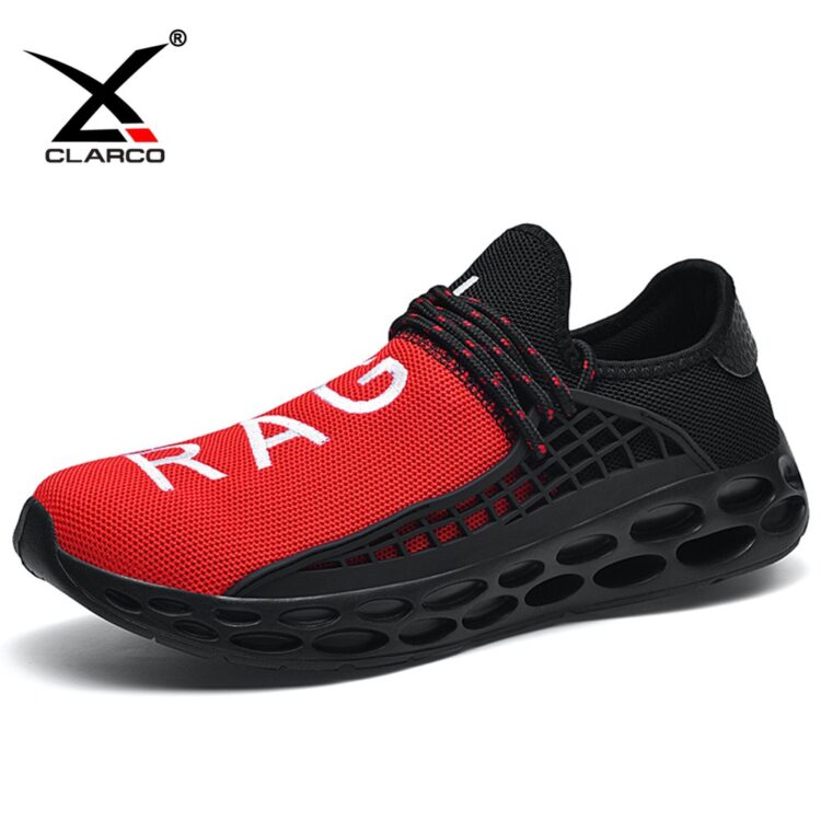 Contrasting Design Mesh Upper Hollow Sole Sneakers CLS201
