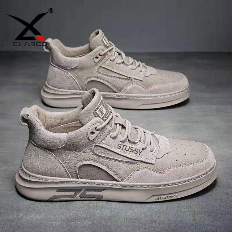Classic Leather Lace Design Casual Walking Shoes CLS6612-1