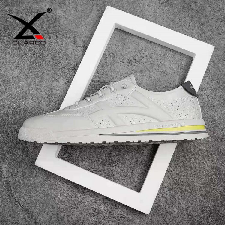 Breathable Flat Fashion PU Leather Walking Shoes CLS6915