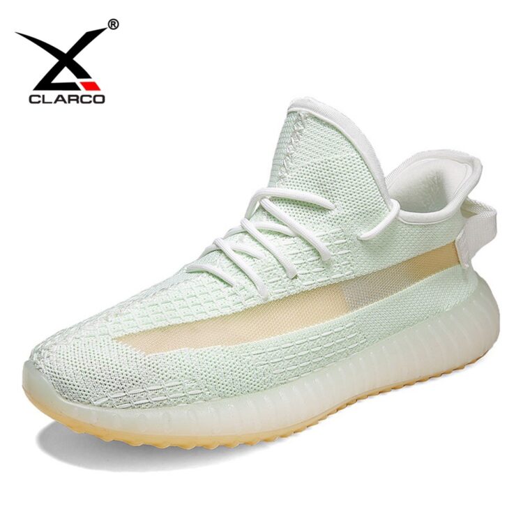Knit Mesh Upper & Ribbed Noctilucous Sole Sneakers CLS8888