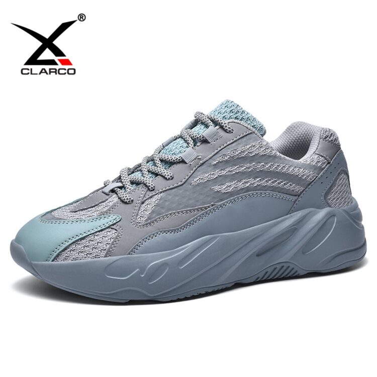 Flyknit Mesh PU Leather MD Outsole Tennis Sneakers CLSA700